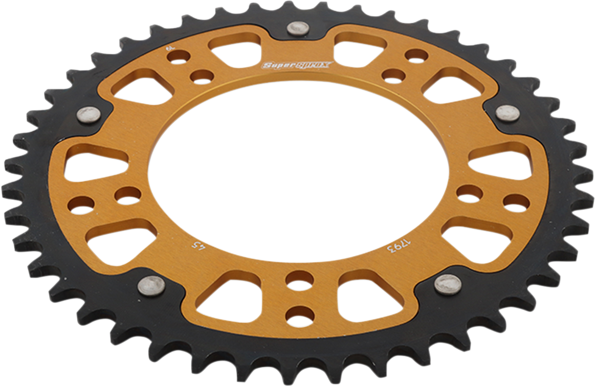 SUPERSPROX Stealth Rear Sprocket - 45 Tooth - Gold - Suzuki/Triumph RST-1793-45-GLD