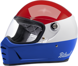 BILTWELL Lane Splitter Helmet - Gloss Podium Red/White/Blue - Large 1004-549-104