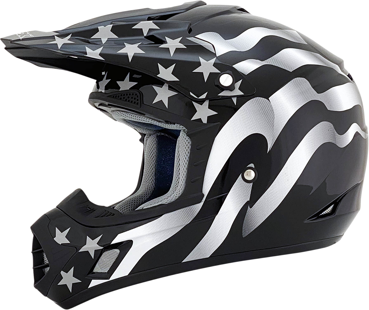 AFX FX-17 Helmet - Flag - Stealth - 2XL 0110-2367