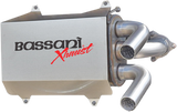 BASSANI XHAUST Muffler - Stainless Steel - RZR XP 1000  Turbo 2016-2018 6R1017T