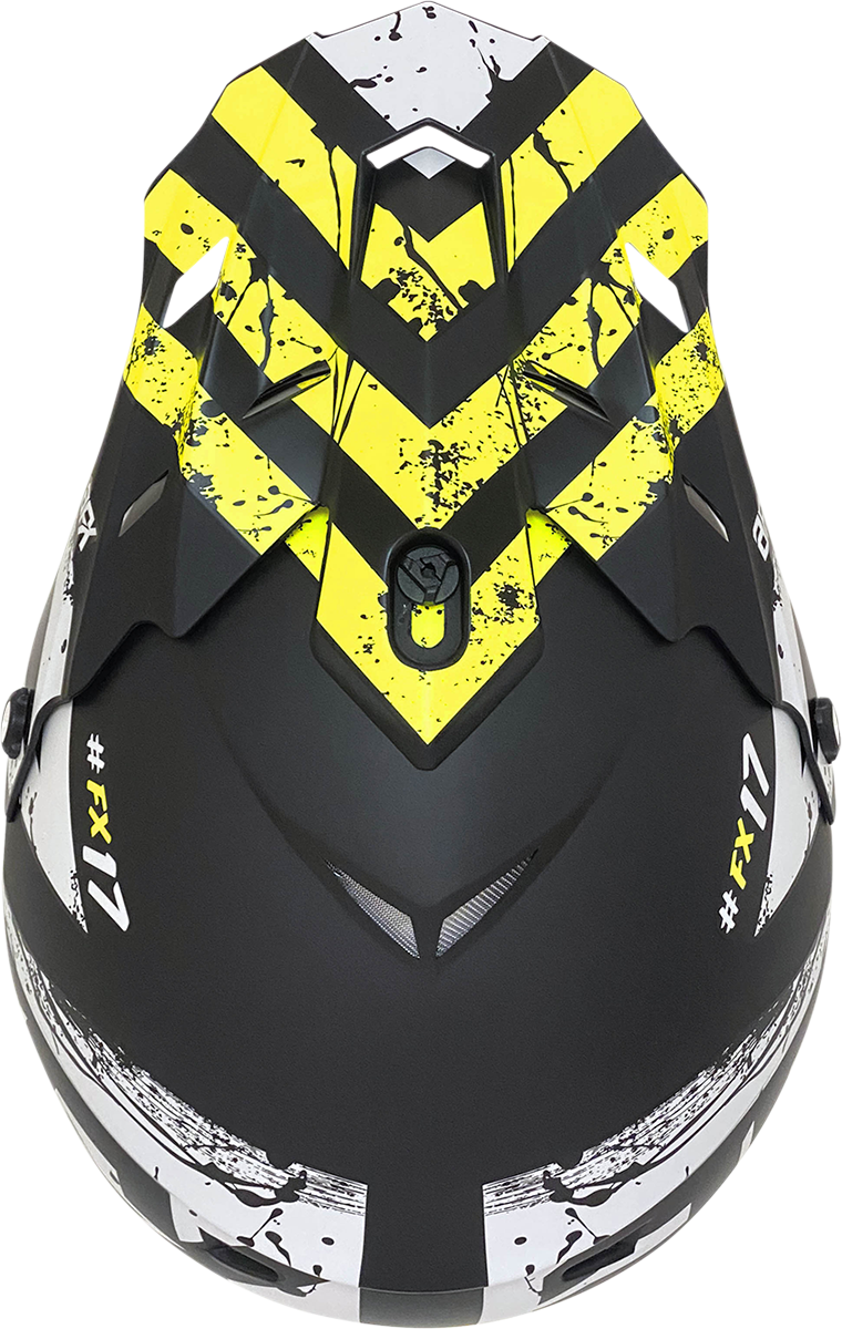 AFX FX-17 Helmet - Attack - Matte Black/Hi-Vis Yellow - Medium 0110-7174