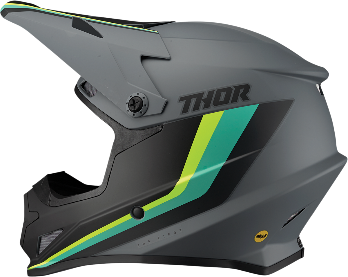 THOR Sector Helmet - Runner - MIPS - Gray/Teal - Small 0110-7303