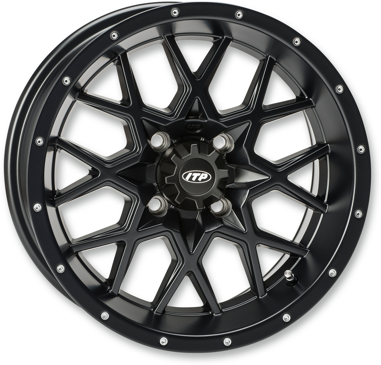 ITP Wheel - Hurricane - Front/Rear - Black - 15x7 - 4/110 - 5+2 1528643536B