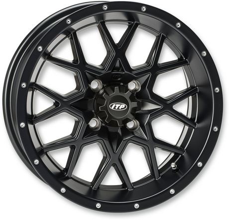 ITP Wheel - Hurricane - Front/Rear - Black - 12x7 - 4/156 - 4+3 1228630536B