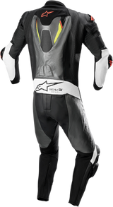 ALPINESTARS Missile Ignition v2 1-Piece Suit - Metallic Gray/Black/Yellow/Red Fluorescent - US 48 / EU 58 3150222-9135-58