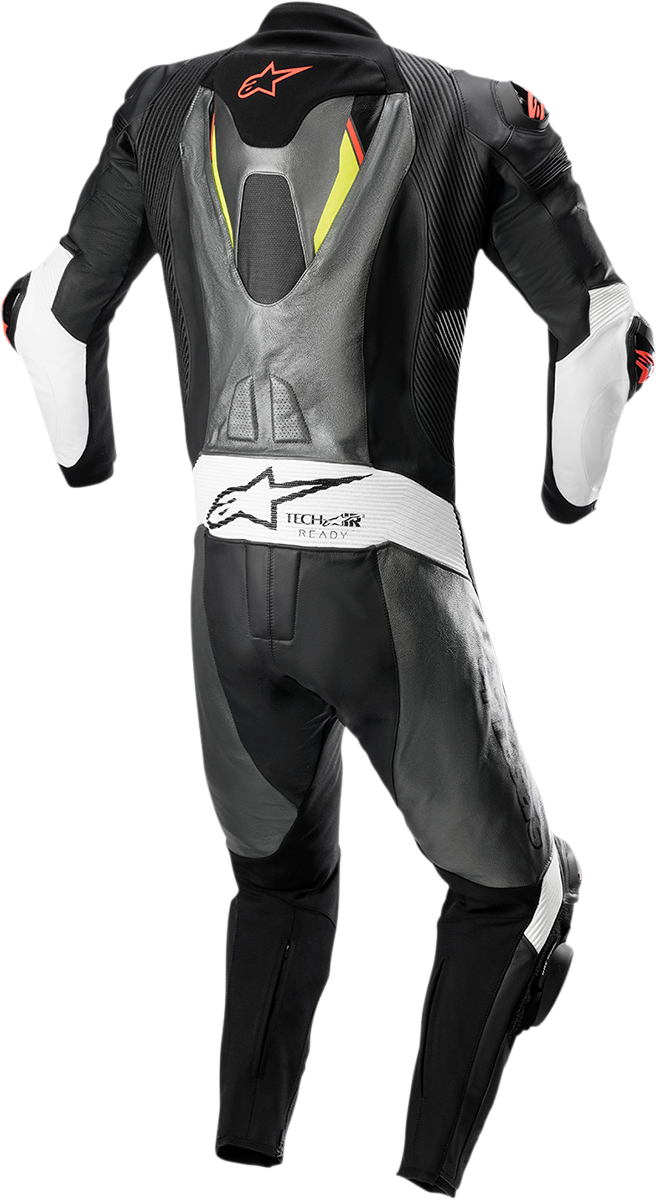 ALPINESTARS Missile Ignition v2 1-Piece Suit - Metallic Gray/Black/Yellow/Red Fluorescent - US 42 / EU 52 3150222-9135-52