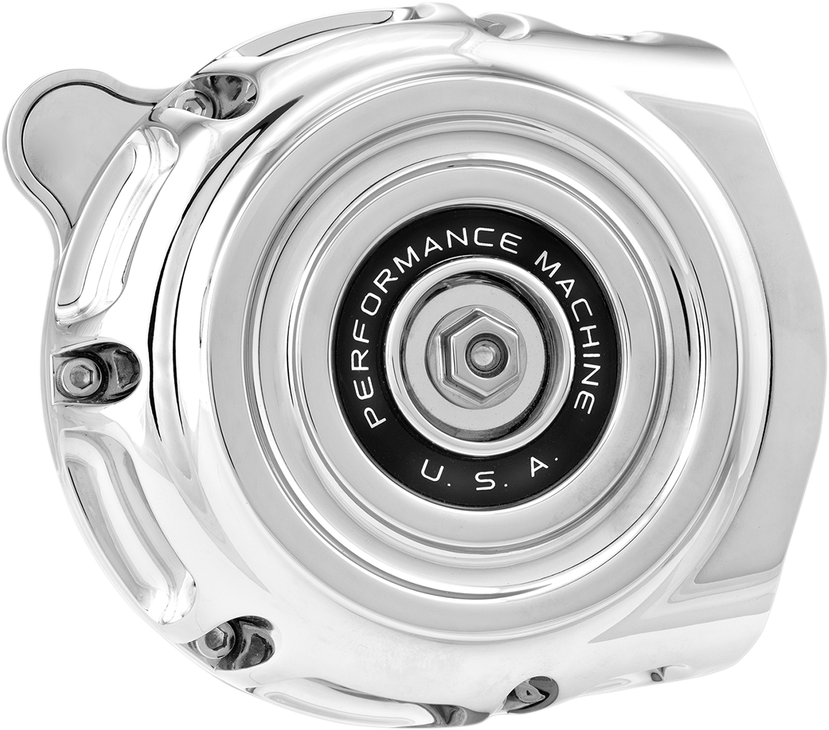 PERFORMANCE MACHINE (PM) Vintage Air Cleaner - Chrome - '14-'21 Indian Thunderstroke 0206-2133-CH