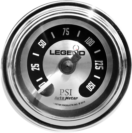 LEGEND SUSPENSION Fairing Mounted LED Backlit PSI Gauges - Spun Aluminum 2212-0492