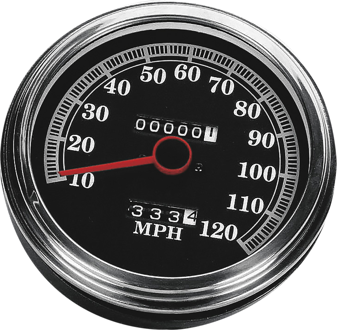 DRAG SPECIALTIES 5" MPH FL-Style 2:1 Speedometer - '89-'95 Black Face 72422AMX