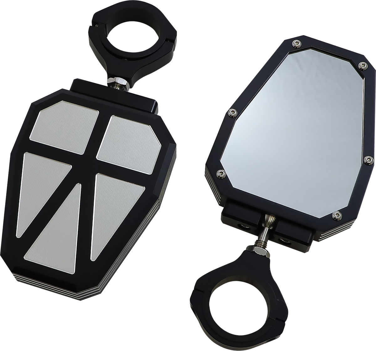 MOOSE RACING Mirror - Side View - Hexagon - Black M60-7009B