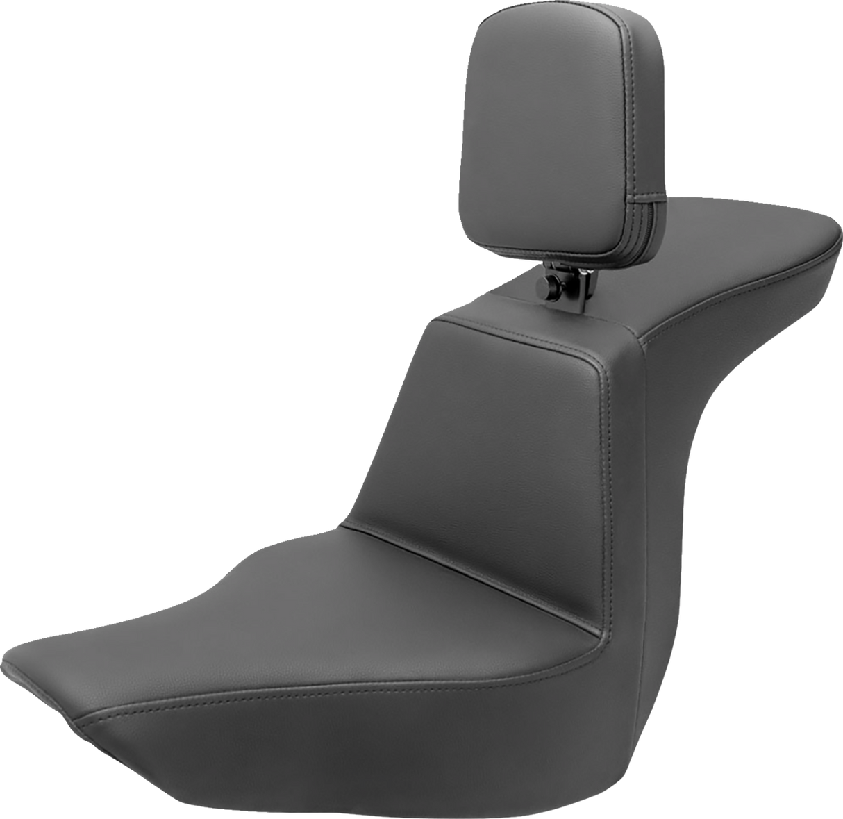 SADDLEMEN Tour Step Up Seat - Rider Backrest - Plain - FLSB/FXLR '18-'22 818-29-194BR