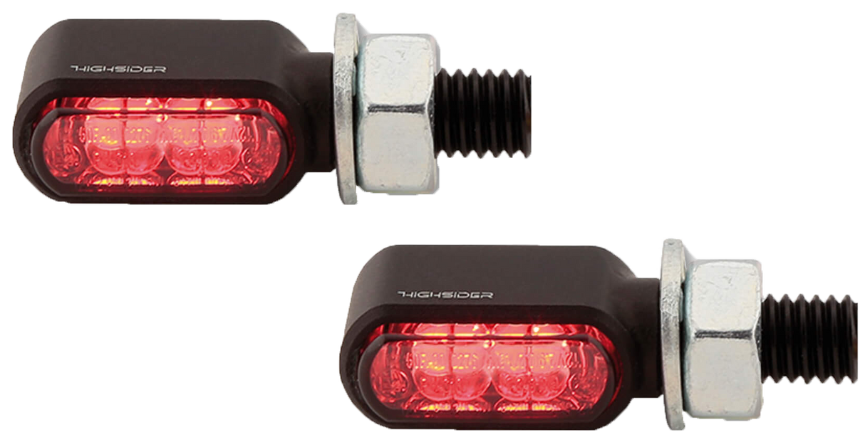 HIGHSIDER Little Bronx Tail/Brake Light And Turn Signal Black 254-2860