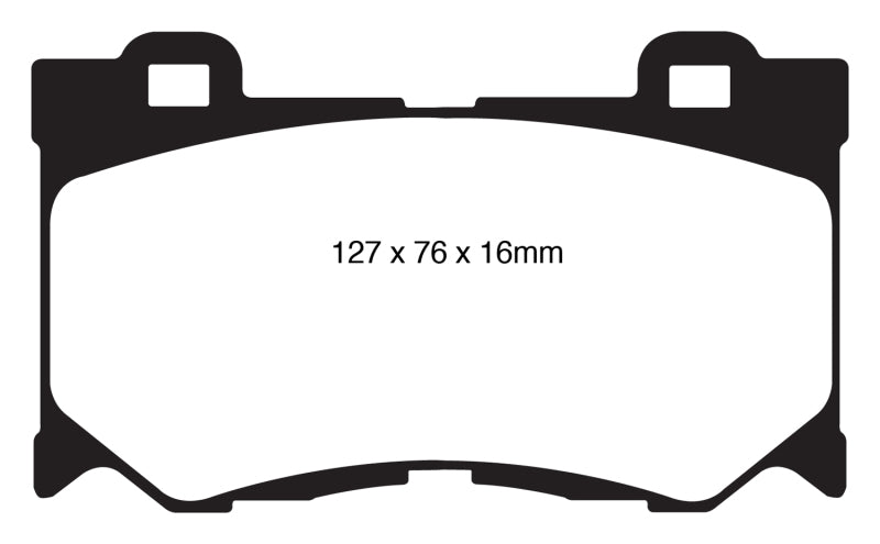 EBC 08-13 Infiniti FX50 5.0 Redstuff Front Brake Pads DP31823C