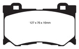 EBC 08-13 Infiniti FX50 5.0 Redstuff Front Brake Pads DP31823C