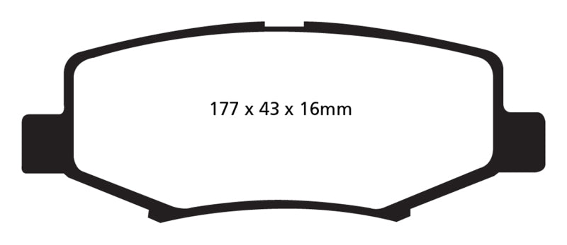 EBC 06-11 Dodge Nitro 3.7 Yellowstuff Rear Brake Pads DP41799R