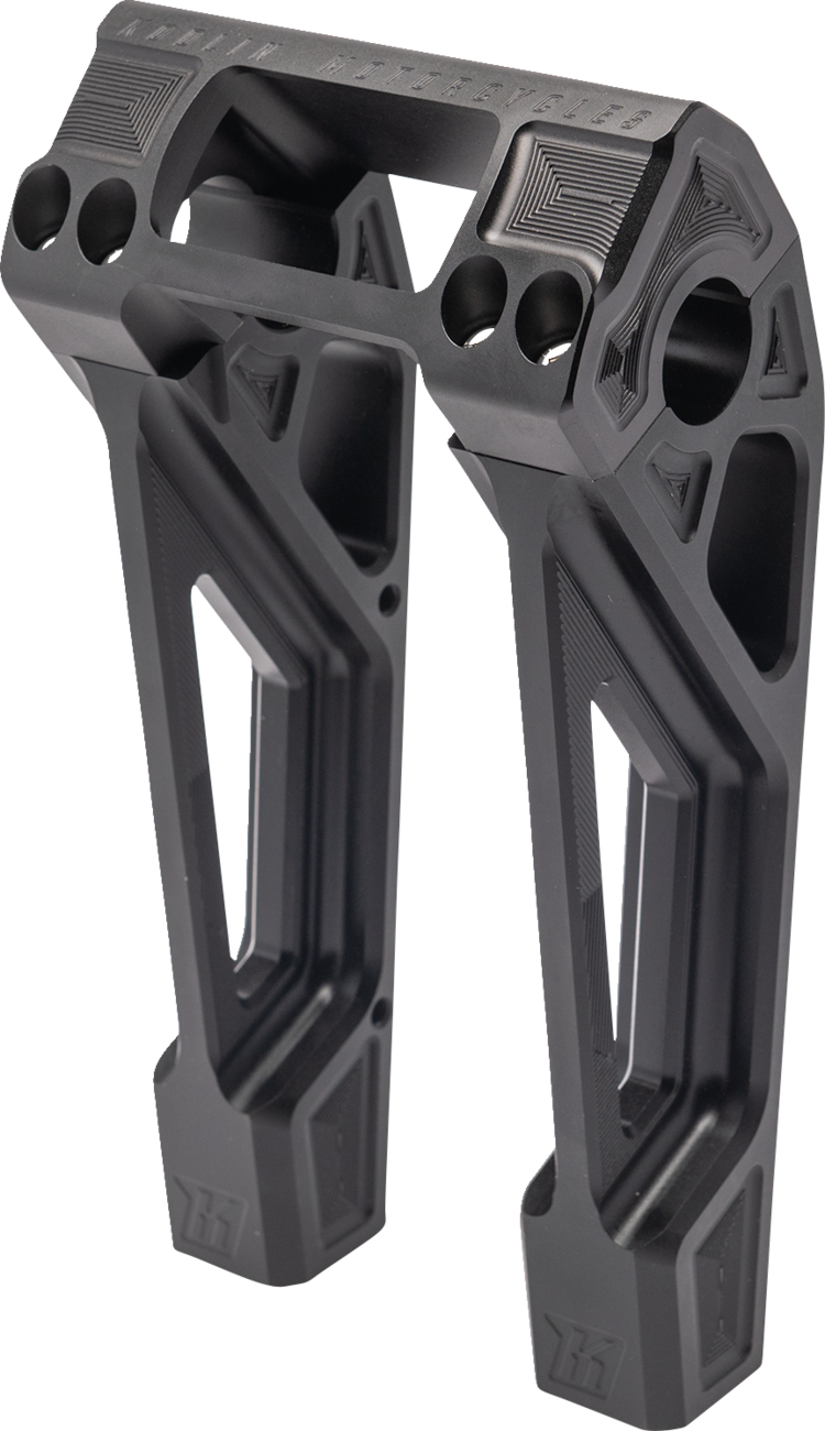 KODLIN MOTORCYCLE Risers - Fastback - 8" - Black K55122