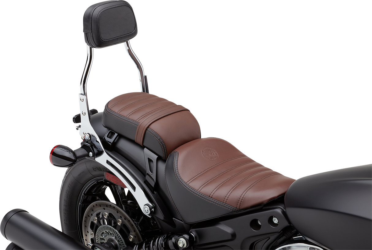 COBRA Detachable Backrest - Mini - Chrome - Bobber 502-2015