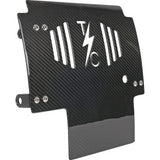 THRASHIN SUPPLY CO. Skid Plate - Carbon Fiber/Gloss - With Black Brackets - FLHX/FLTRX TSC-3034-1