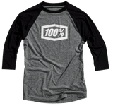 100% Tech Icon 3/4 Sleeve T-Shirt - Black - Large 20012-00002