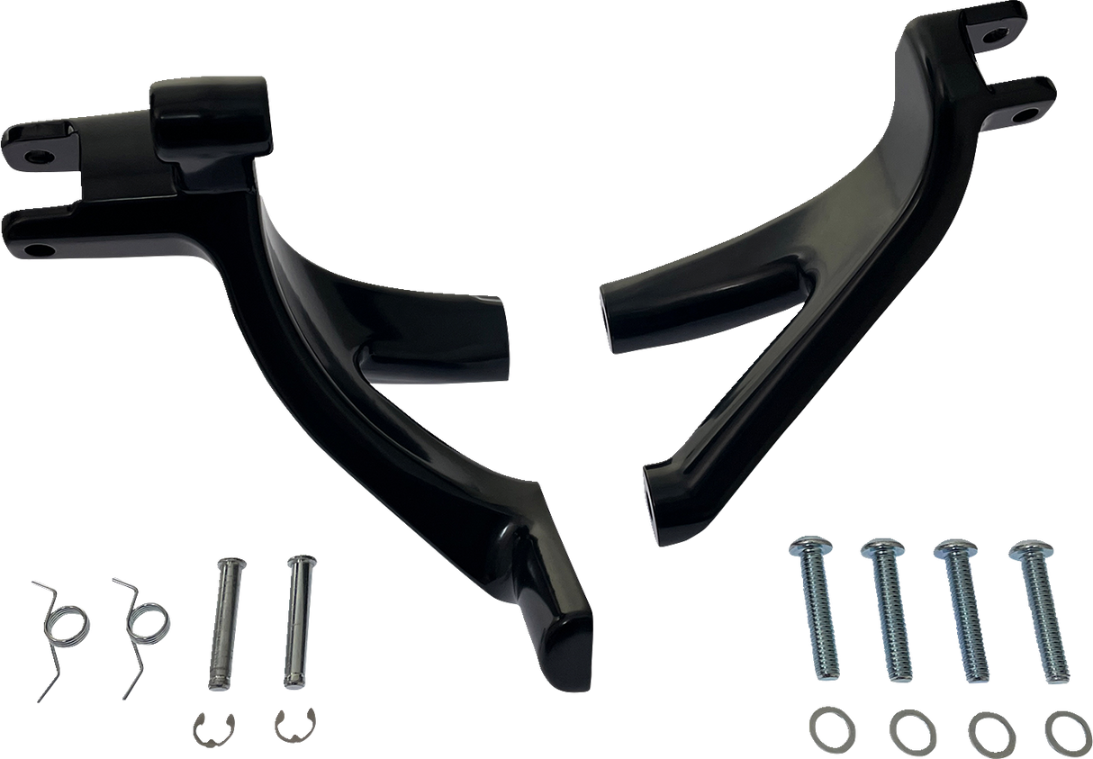 DRAG SPECIALTIES Forward Control Support Bracket - Black - Softail D35-0224GB-1