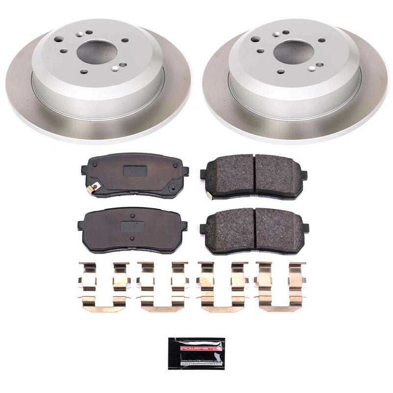 Power Stop 07-12 Hyundai Veracruz Rear Semi-Coated Rotor Kit