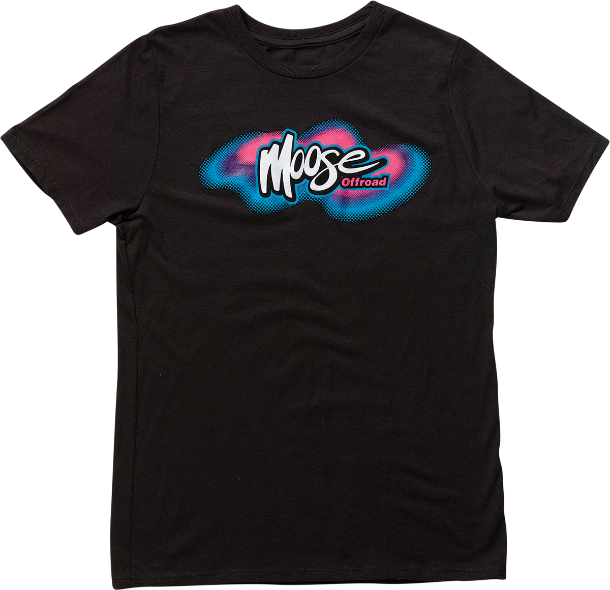 MOOSE RACING Youth Retro Moose T-Shirt - Black - Large 3032-3510