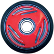 Parts Unlimited Idler Wheel With Bearing 6205-2rs - Red - Group 10 - 165 Mm Od X 1" Id R0165g-2 105a