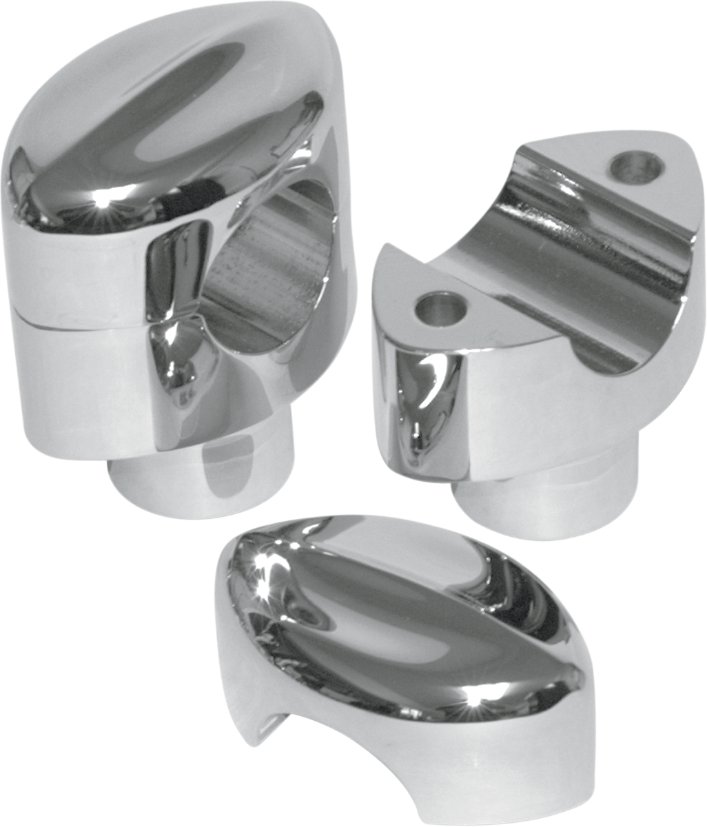 LA CHOPPERS Risers - Hefty Mohawk - 1-1/2" - Chrome LA-7404-01