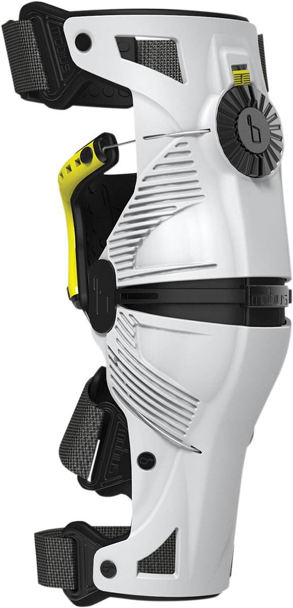 MOBIUS X8 Knee Braces - White/Yellow - XS 1010101