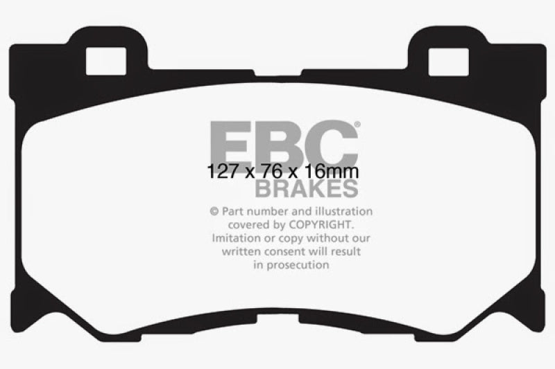 EBC 08-13 Infiniti FX50 5.0 Redstuff Front Brake Pads DP31823C