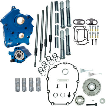 S&S CYCLE Cam Chest Kit without Cams - Gear Drive - Oil Cooled - Chrome Pushrods - M8 310-1259