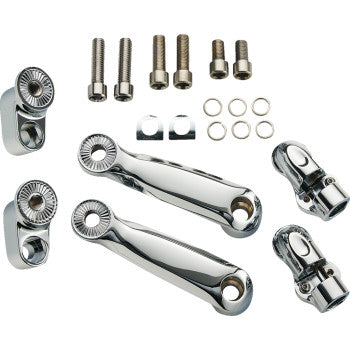 CIRO Adjustable RydeCulture™ Charles Chapa Peg Mounts - Passenger - Chrome - Indian 6R200