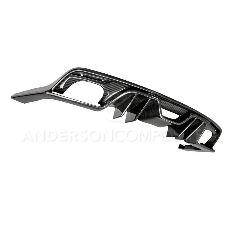 Anderson Composites 15-17 Ford Mustang Type-AR Rear Diffuser Quad Tip AC-RL15FDMU-ARQ