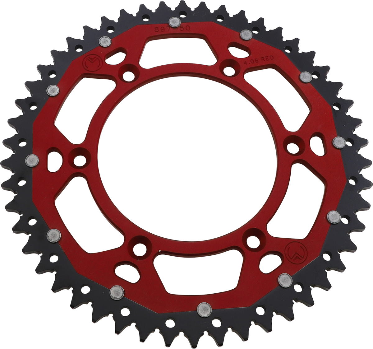 MOOSE RACING Dual Sprocket - Red - 50 Tooth 1210-897-50-13X