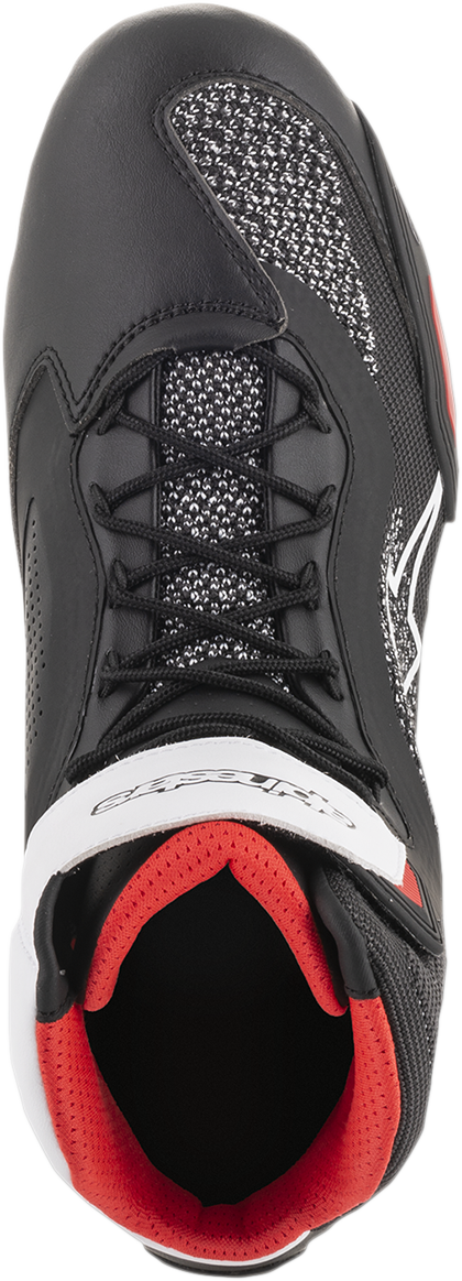 ALPINESTARS Faster-3 Rideknit® Shoes - Black/White/Red - US 13 2510319123-13