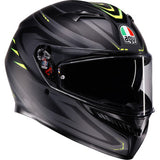 IN STOCK AGV Helmet K3 Syth Matte Black/Yellow Fluo Md 2118381004-026-M