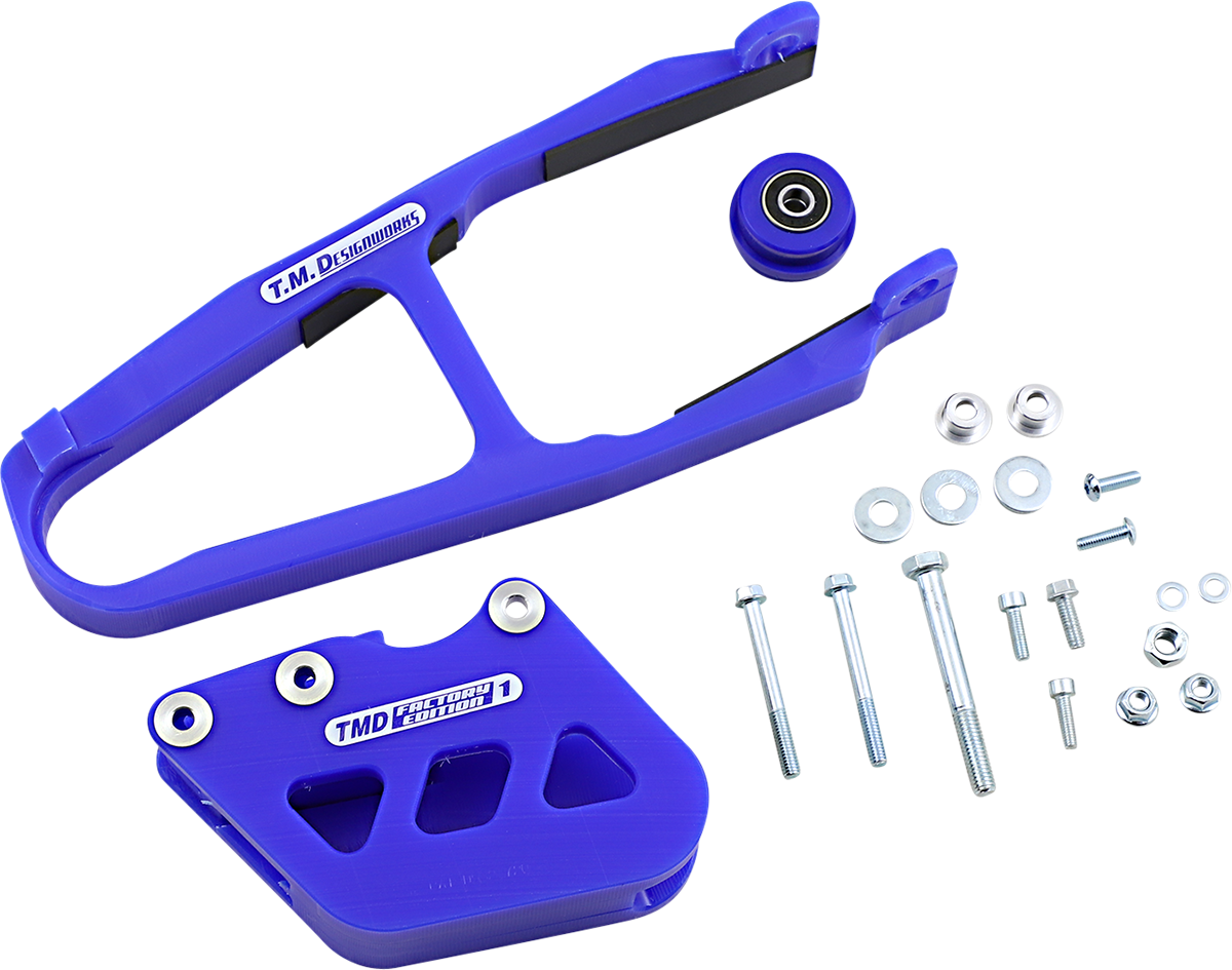 T.M. DESIGNWORKS Chain Guide/Slider - Yamaha - Blue YCP-YZK-BU