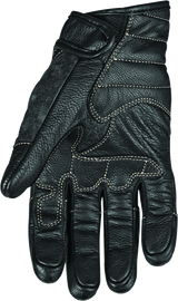 Speed and Strength Rust and Redemption Leather Gloves Black - Small