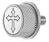 FIGURATI DESIGNS Seat Mounting Knob - Stainless Steel - Cross FD41-SEAT KN-SS