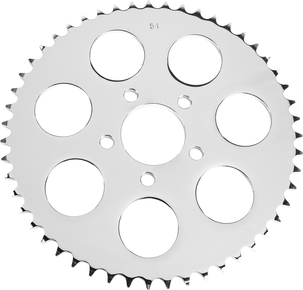 HARDDRIVE Chrome Rear Sprocket 51t Big Twin 00-13 201654