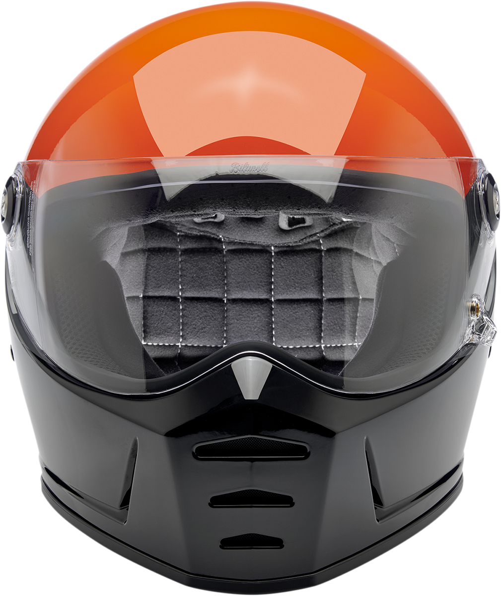 BILTWELL Lane Splitter Helmet - Gloss Podium Orange/Gray/Black - Medium 1004-550-103