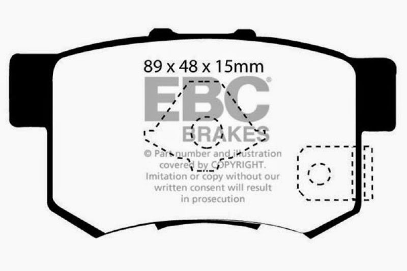 EBC 10-12 Acura RDX 2.3 Turbo Redstuff Rear Brake Pads DP31193/2C