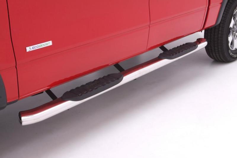 Lund 10-17 Dodge Ram 2500 Mega Cab 5in. Curved Oval SS Nerf Bars - Polished 23797007