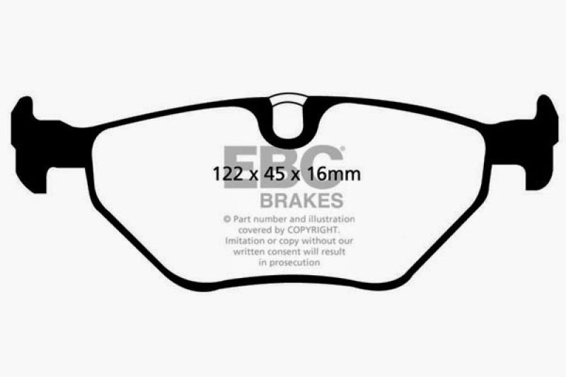 EBC 01-03 BMW 525i 2.5 (E39) Ultimax2 Rear Brake Pads