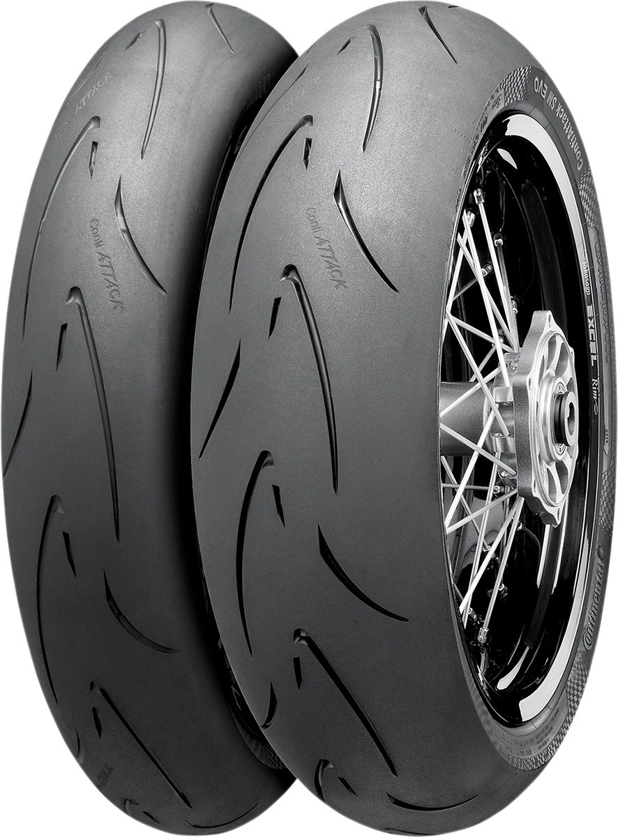 CONTINENTAL Tire - ContiAttack SM Evo - Rear - 140/70R17 - 66H 02445750000