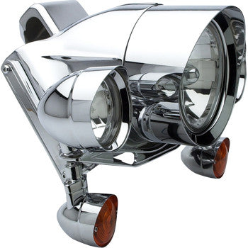 HEADWINDS Extended Headlight Bezel - 7" - Mariah - Chrome 1-7029MCA-0