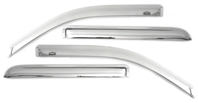 AVS 08-18 Dodge Journey Ventvisor Outside Mount Front & Rear Window Deflectors 4pc - Chrome 684072