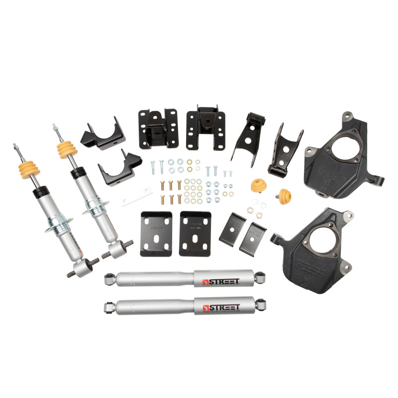 Belltech LOWERING KIT 16.5-17 Chevy Silverado All Cabs 4WD 2inF/4inR 1017SP