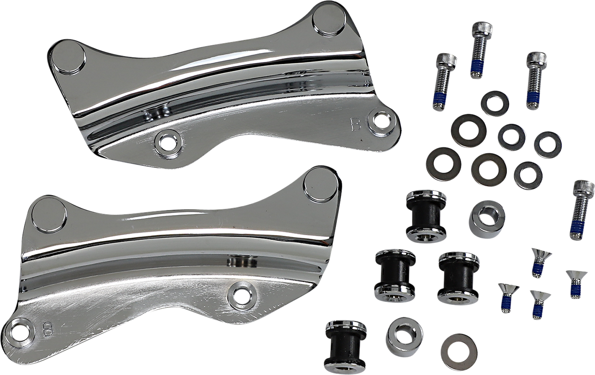 DRAG SPECIALTIES Backrest Docking Kit - Chrome C77-0104C