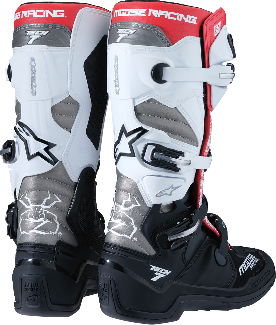 MOOSE RACING Tech 7 Boots - Black/White/Red - US 13 0212024-1225-13